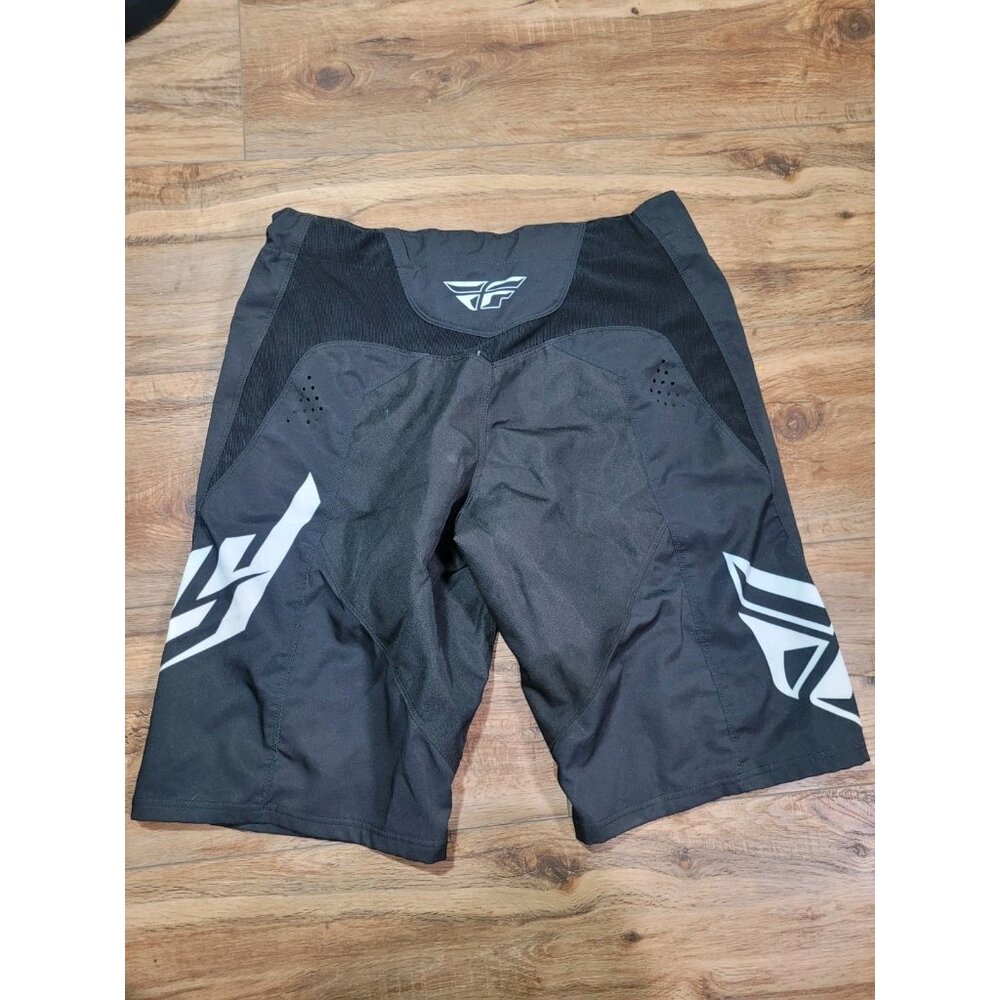 Fly Racing Radium Shorts 34 Black White Vented - Picture 6 of 9
